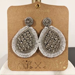 Shiraleah Desiree Gray Statement Earrings